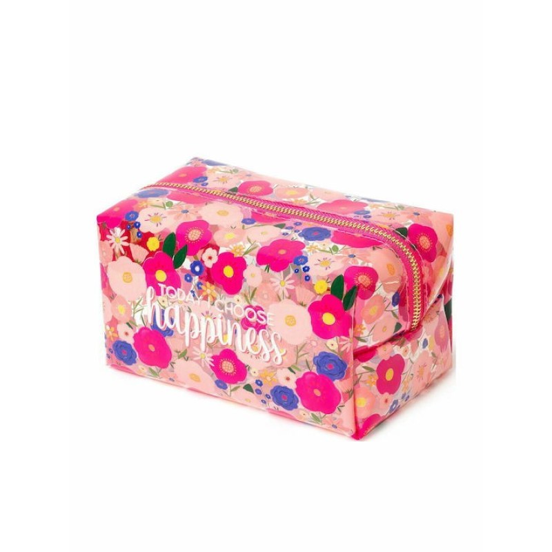 Legami MilanoΓυναικείο Νεσεσέρ Flowers σε Ροζ χρώμα 18cm