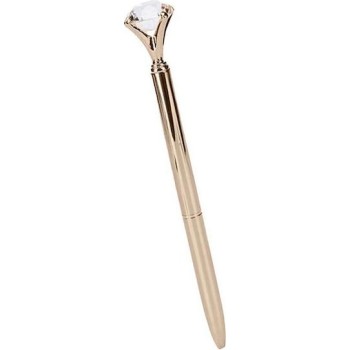 Funkyfish Diamond Στυλό Ballpoint Χρυσό με Μπλε Μελάνι