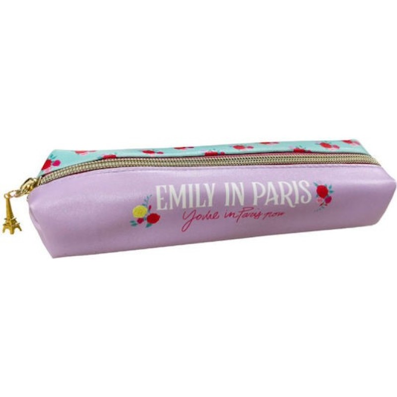 ΑυτGim Emily In Paris Κασετίνα Βαρελάκι Μωβ
