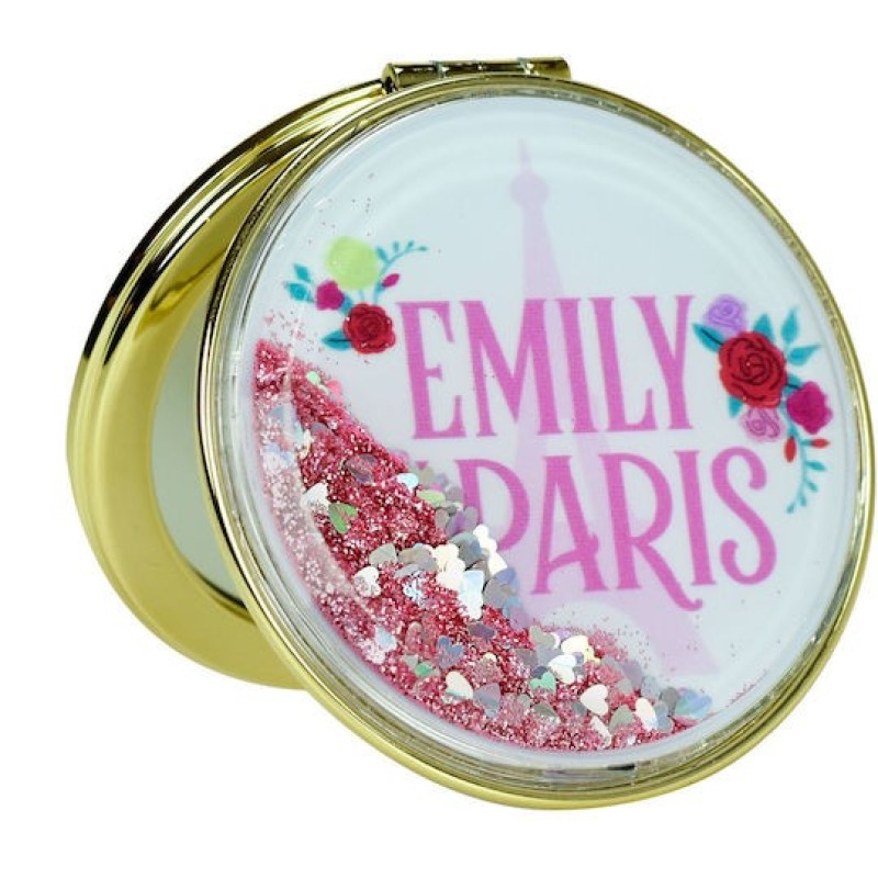 Gim Καθρέπτης Μακιγιάζ Τσάντας Emily In Paris Roses