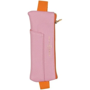 Κασετινα Λαστιχο Designworks Ink Vegan Leather Pen Pouch Pink Orange Lpp-1001eu