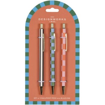 Designworks Στυλό Ballpoint Πολύχρωμο 3τμχ