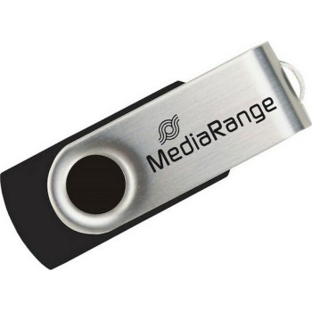 MediaRange USB 2.0 Flash Drive 16GB (Black/Silver) (MR912)