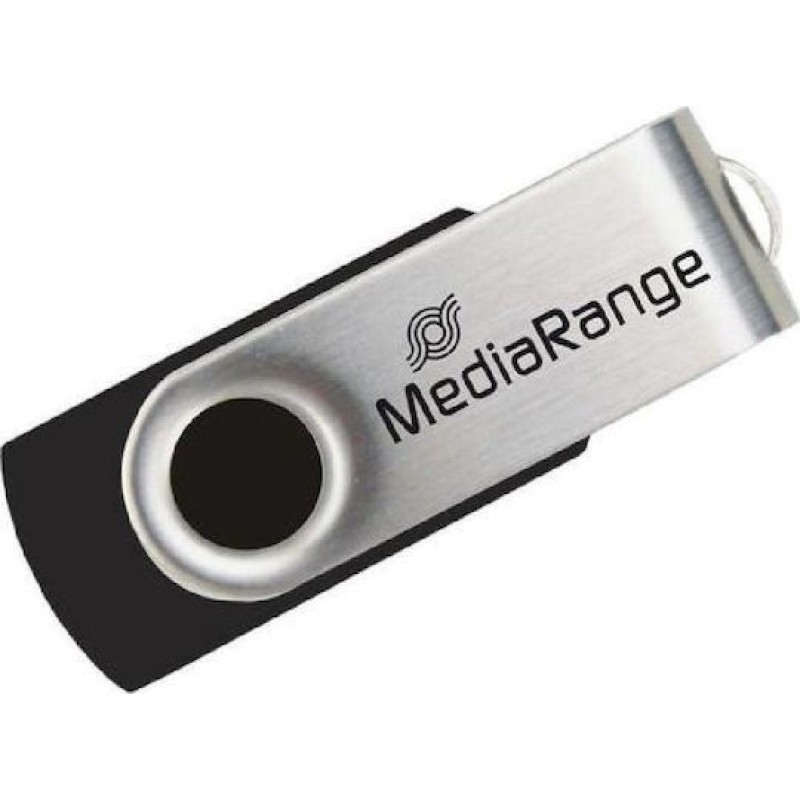 MediaRange USB 2.0 Flash Drive 32GB (Black/Silver) (MR911)