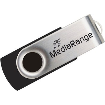 MediaRange USB 2.0 Flash Drive 8GB (Black/Silver) (MR912)