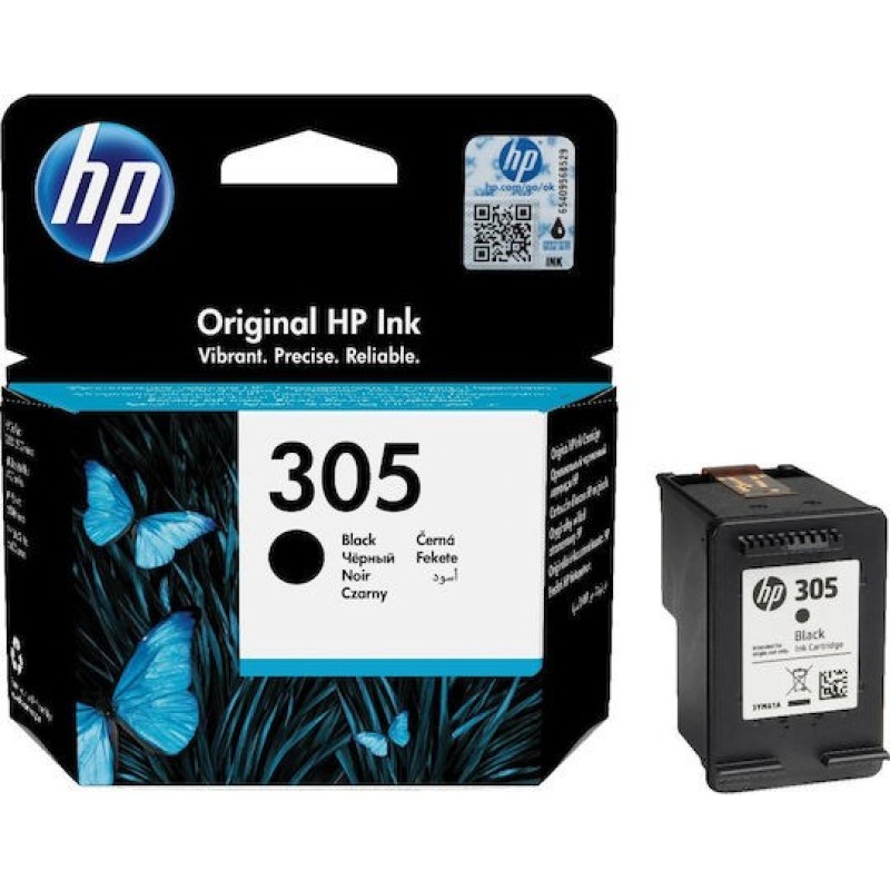 HP 305 Γνήσιο Μελάνι Εκτυπωτή InkJet Μαύρο