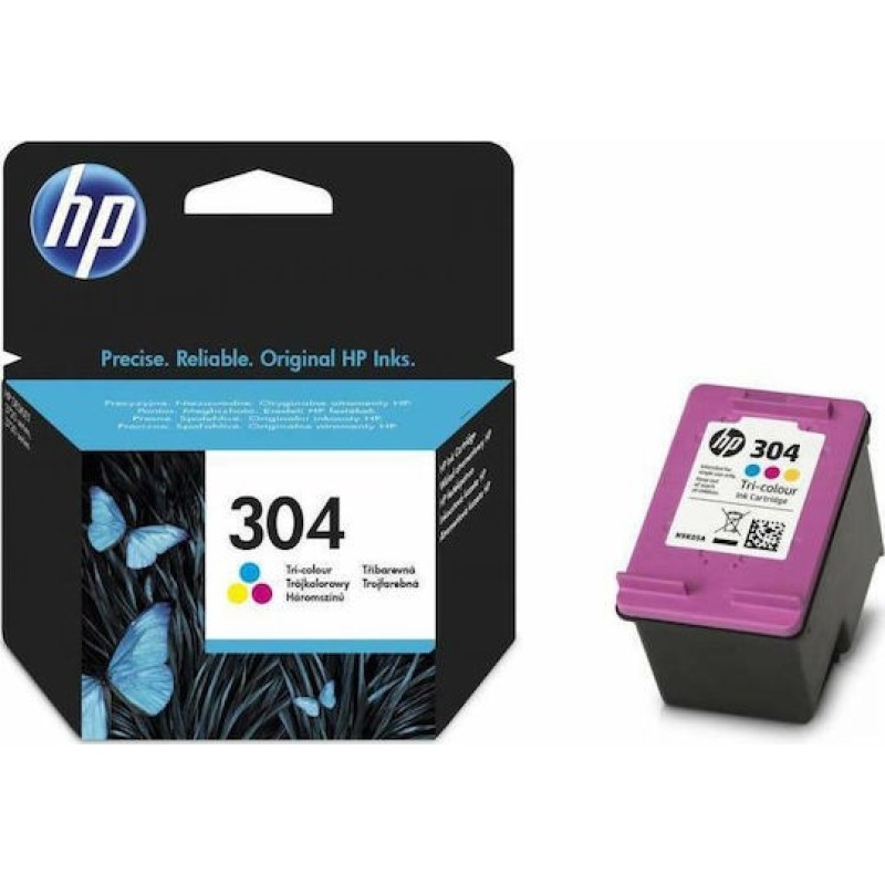 HP 304 Γνήσιο Μελάνι Εκτυπωτή InkJet Πολλαπλό (Color)