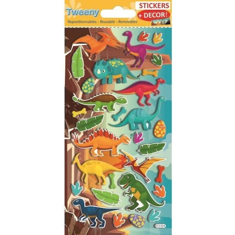 Global Gift Αυτοκόλλητα Dinosaurs
