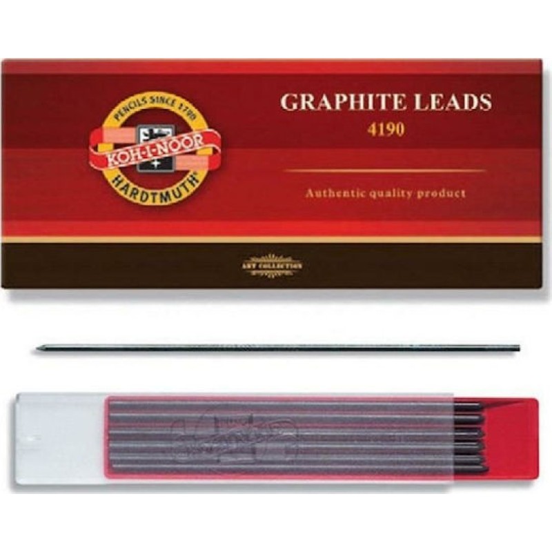 Koh-I-Noor 12 Μύτες Μολυβιού 4190 Πάχους 2mm Τύπου HB Koh-I-Noor 12 Μύτες Μολυβιού 4190 Πάχους 2mm Τύπου HB