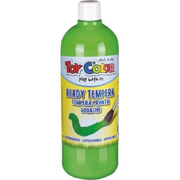Toy Color Ready Τέμπερα Ζωγραφικής Πράσινο Ανοιχτό σε Μπουκάλι 1000ml