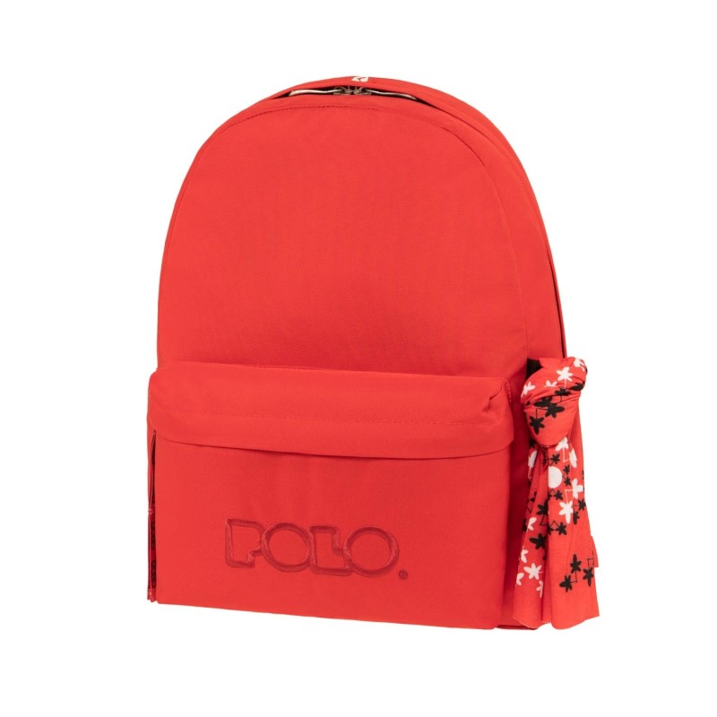 Polo Original Double Scarf Backpack 901235-3000 Σχολική Τσάντα Πλάτης Γυμνασίου - Λυκείου