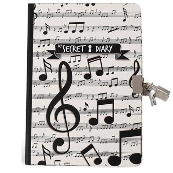 Total Gift Ατζέντα Total Music A5 Με Κλειδί XL1821A