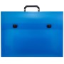 GROOVY ΤΣΑΝΤΑ ΕΓΓΡΑΦΩΝ / ΣΧΕΔΙΟΥ PP 32x43x5cm ΜΕ 2 ΚΛΙΠ FLUO ΜΠΛΕ (ΑΚΟΥΑΡΕΛΑ ΝΟ.4)