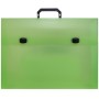 GROOVY ΤΣΑΝΤΑ ΕΓΓΡΑΦΩΝ / ΣΧΕΔΙΟΥ PP 32x43x5cm ΜΕ 2 ΚΛΙΠ FLUO LIME (ΑΚΟΥΑΡΕΛΑ ΝΟ.4)