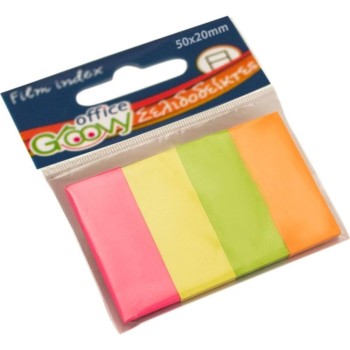 Σελιδοδείκτες GROOVY 50x20mm Neon χρώματα 4x50 φύλλα