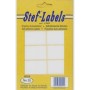 Stef Labels Ετικέτες Λευκές Αυτοκόλλητες Νo25 29x48mm 400 Τεμάχια