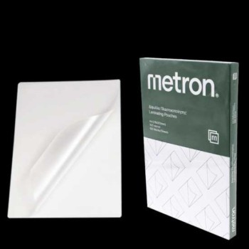 Ζελατίνες πλαστικοποίησης Metron Α4 100mic 100τεμ