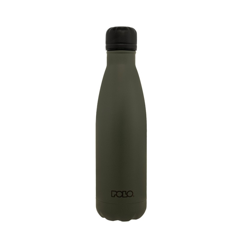 Polo Μπουκάλι Θερμός Ανοξείδωτο 500ml Grey Black