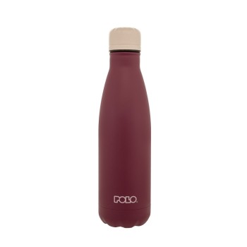 Polo Μπουκάλι Θερμός Ανοξείδωτο 500ml Bordeux White