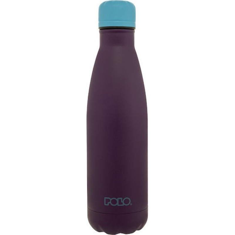 Polo Μπουκάλι Θερμός Ανοξείδωτο 500ml Purple Light Blue
