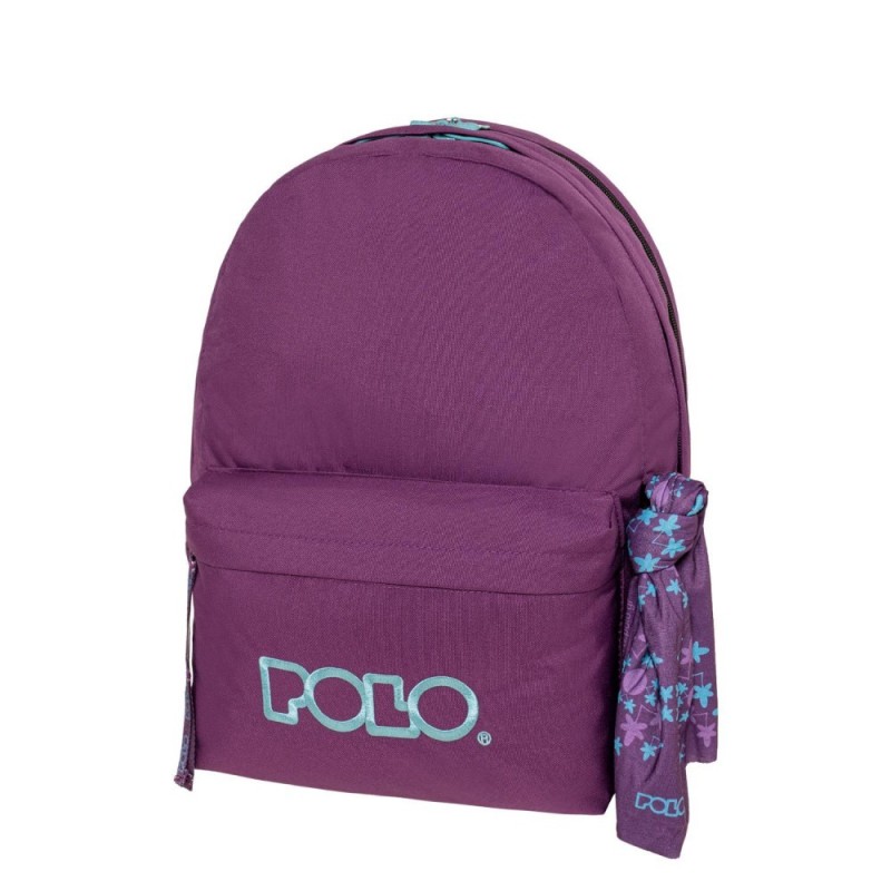 POLO ΣΑΚΙΔΙΟ ORIGINAL DOUBLE SCARF ΜΕΛΙΤΖΑΝΙ-ΤΙΡΚΟΥΑΖ 901235-4859 (2026)