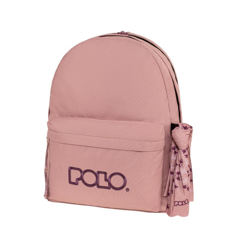 POLO ΣΑΚΙΔΙΟ ORIGINAL DOUBLE SCARF ΡΟΖ-ΜΩΒ 901235-3947 (2026)