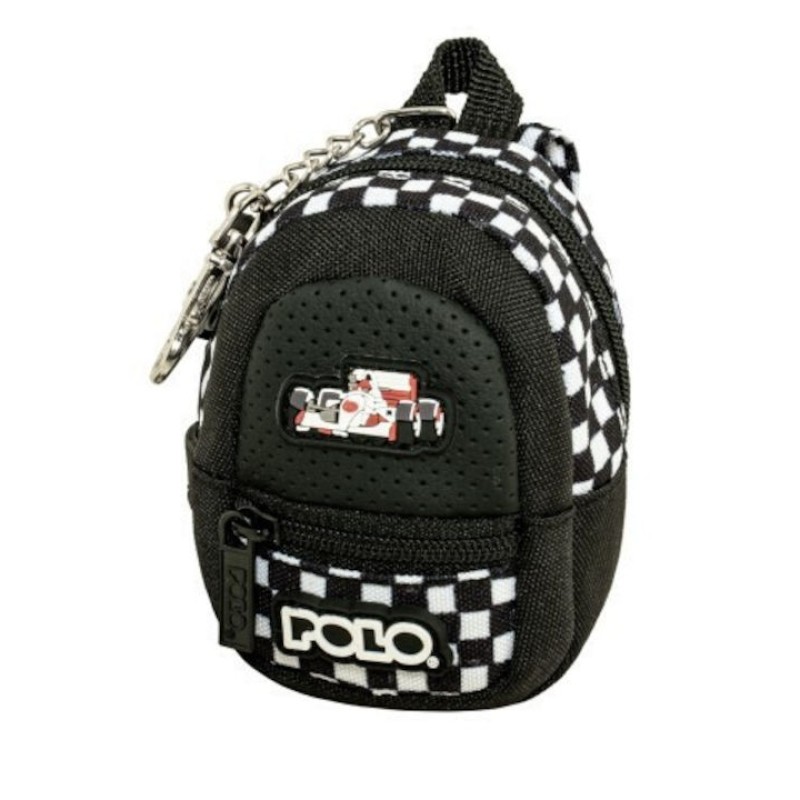 Polo Clip & Zip Mini Κλειδοθήκη-πορτοφόλι Μαύρο Γκρι 9-27-006-8471 2026