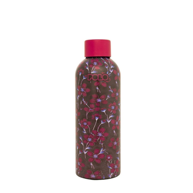 Polo Μπουκάλι Θερμός Ανοξείδωτο BPA Free 500ml Blossom με Καλαμάκι