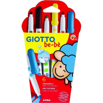 Μαρκαδόροι Giotto Bebe 6 Τεμάχια