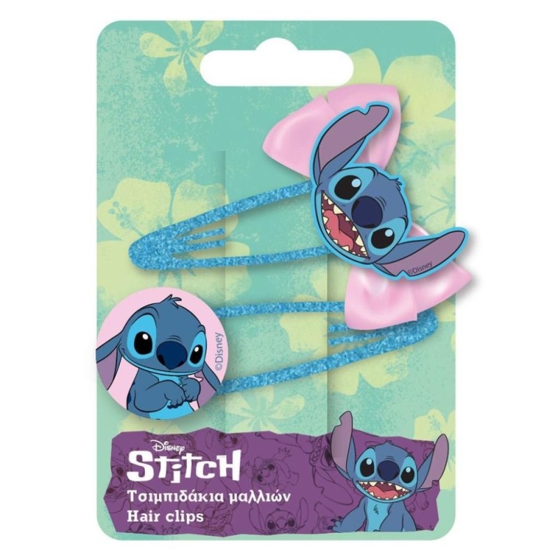 Σετ τσιμπιδάκια μαλλιών Lilo & Stitch (2 τεμάχια)