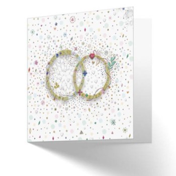 Κάρτα ευχετήρια Γάμου 11x11cm 20FM72 Typotrast