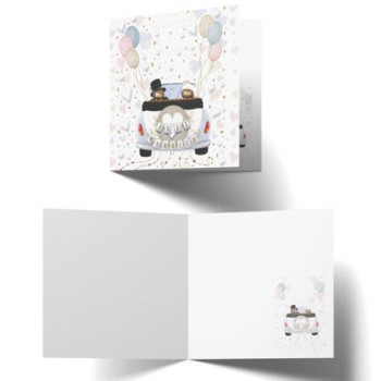 Κάρτα ευχετήρια Γάμου 11x11cm GVB234 Typotrast