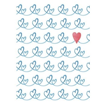 ΕΥΧΕΤΗΡΙΑ ΚΑΡΤΑ 11Χ11 RED HEART