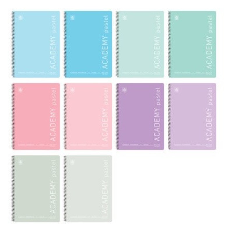Typotrust Σπιράλ Τετράδιο Ριγέ Α4 4 Θεμάτων Pastel (Διάφορα Χρώματα)