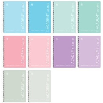 Typotrust Σπιράλ Τετράδιο Ριγέ Α4 2 Θεμάτων Pastel (Διάφορα Χρώματα)