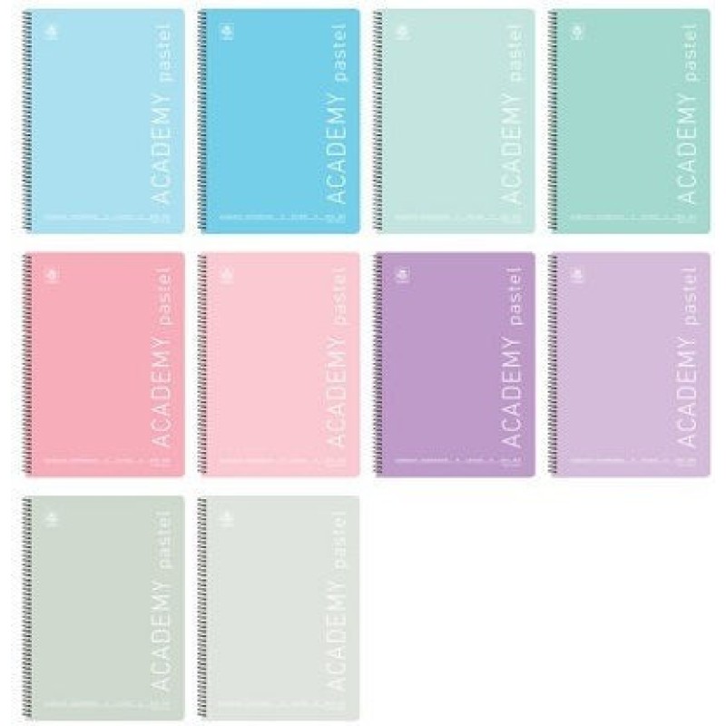 Typotrust Σπιράλ Τετράδιο Ριγέ Α4 2 Θεμάτων Pastel (Διάφορα Χρώματα)