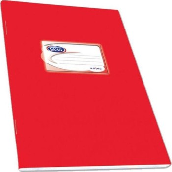Skag Τετράδιο Χάρτινο 17χ25 Φ.50 Κόκκινο 214186