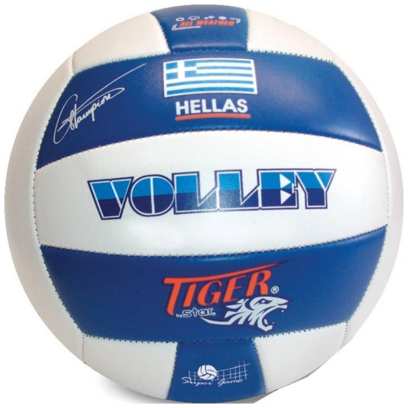 Star Μπάλλα Volley Tiger TG-500 Blue-White Star Μπάλλα Volley Tiger TG-500 Blue-White