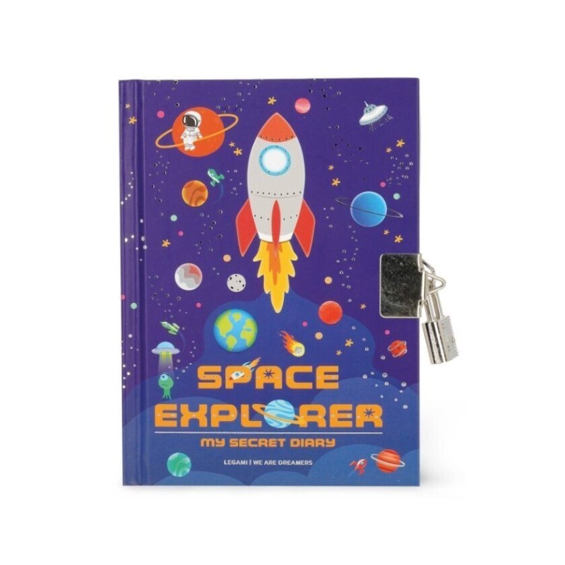 LEGAMI MY SECRET DIARY - SECRET DIARY WITH PADLOCK - SPACE
