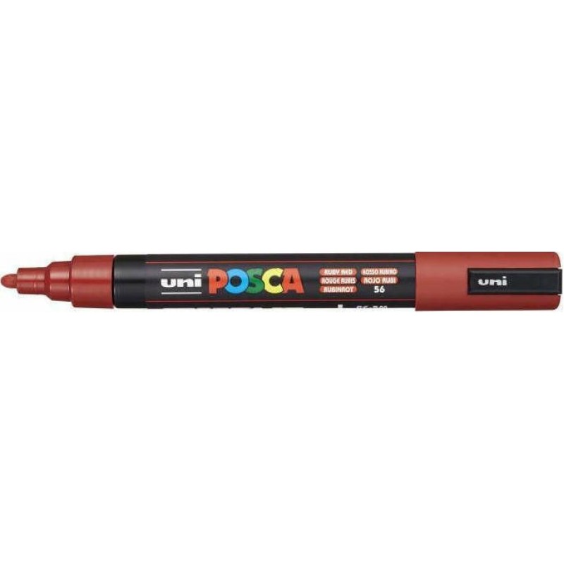 Uni Μαρκαδόρος Posca PC-5M Medium Ruby Red