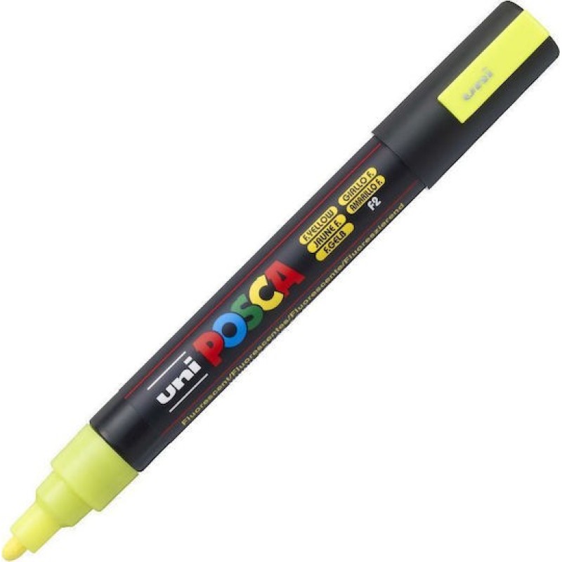 Posca PC-5M Μαρκαδόρος Σχεδίου Yellow Fluo 2.5mm
