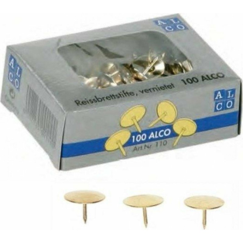 Alco 100 Drawing Pins 11mm