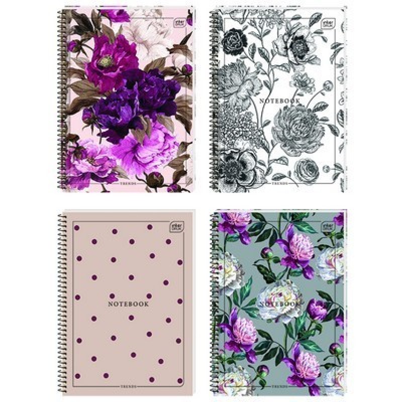 ΤΕΤΡΑΔΙΑ ΣΠΙΡΑΛ INTERDRUK FLOWERS 21Χ29/1Θ ΣΕΛΙΔΕΣ