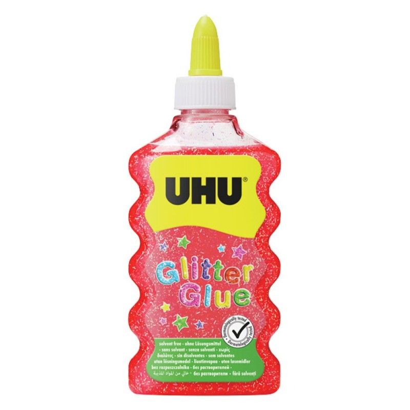 Uhu Glitter Glue Κόκκινο 177 Ml
