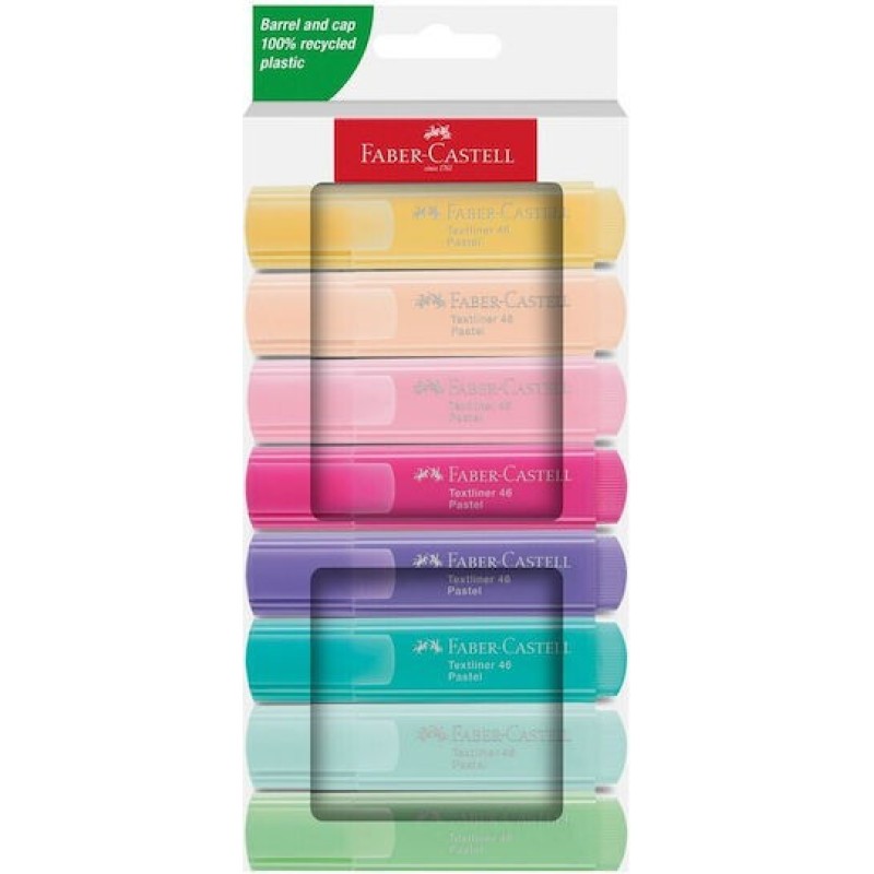 Faber-Castell Μαρκαδόροι Υπογράμμισης Pastel Σετ 8 χρώματα
