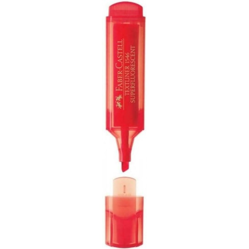 Faber Castell Μαρκαδόρος Υπογράμμισης Fluo Textliner Red  224154621