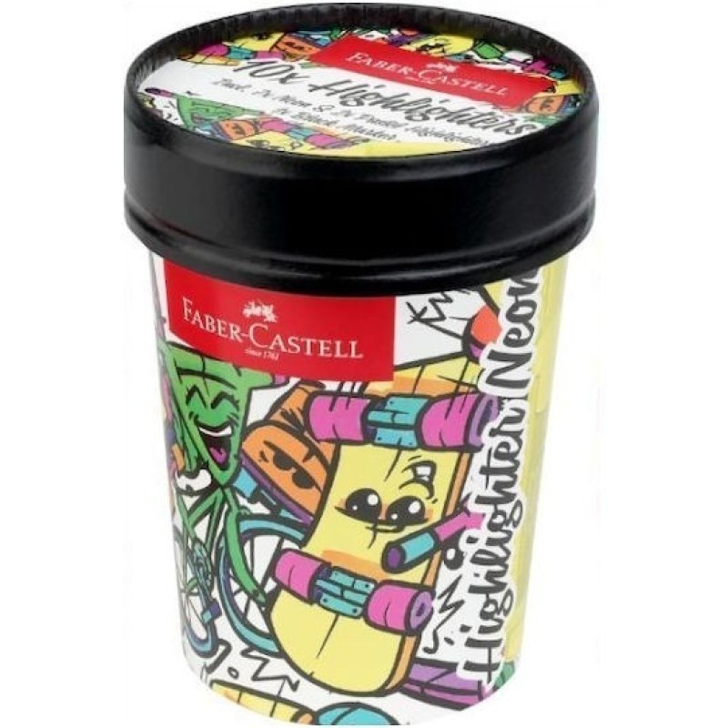 Faber-Castell Μαρκαδόροι Υπογράμμισης Neon Colours 5mm Σετ 10τμχ