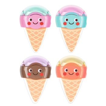 Moses Be happy sharpeners & erasers M26236