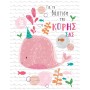 Γ2027 Fun Creations Μικρό Καρτάκι Βάφτισης Κορίτσι Φάλαινα