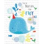 Γ2028 Fun Creations Μικρό Καρτάκι Βάφτισης Αγόρι Φάλαινα